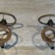 Pair of wall lights in Audoux Minet rope.