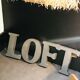 Zinc letters l o f t