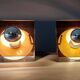 Pair of "Disco" wall lights Jocelyne Trocmé for Oxar 1970, Vintage.