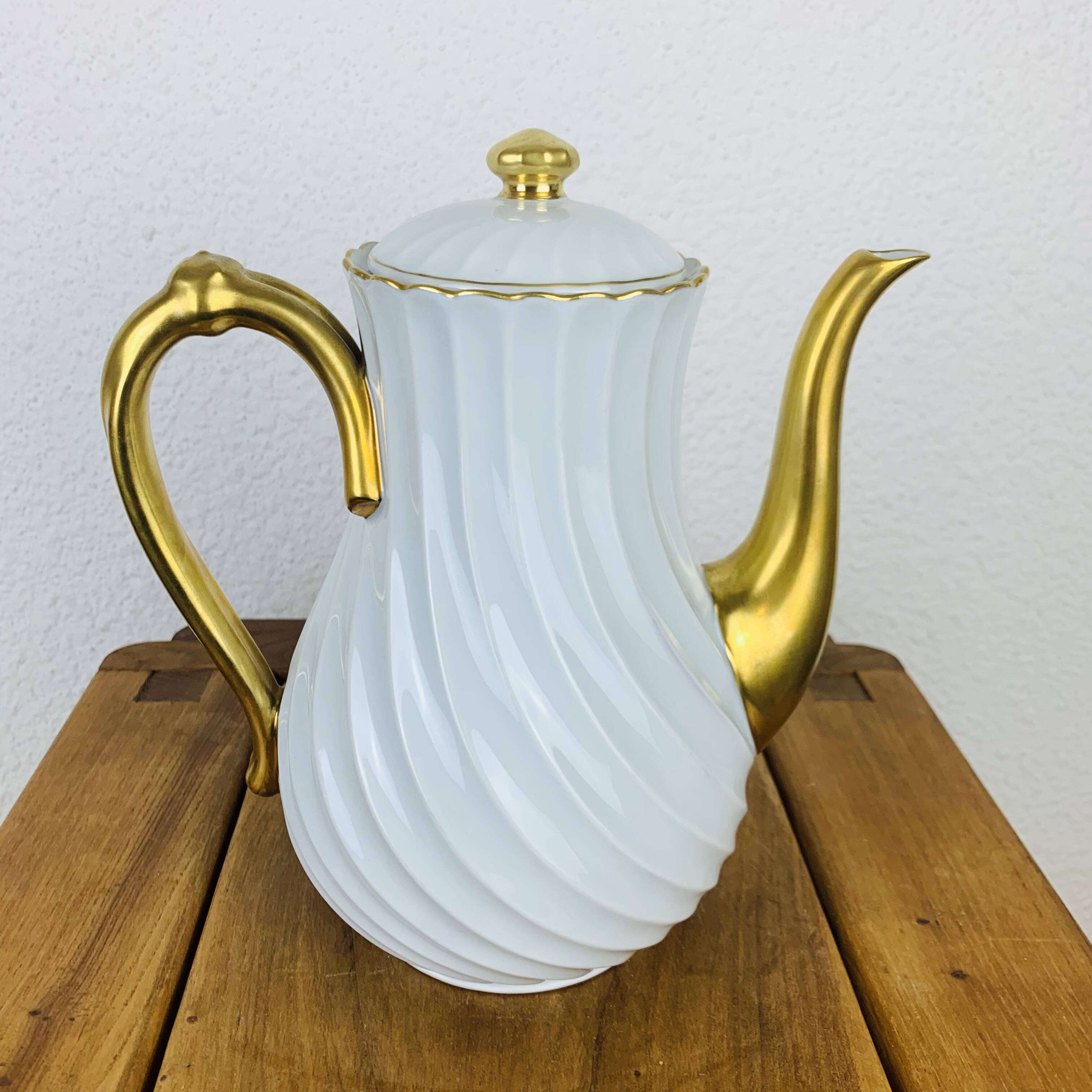 Haviland Limoges teapot and milk jug