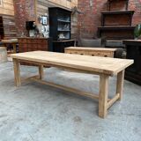 Large oak farm table