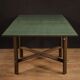 Italian design table in exotic wood from the 80s