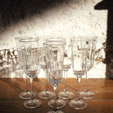 Set of 8 champagne flutes