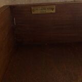 Antique half moon console-chest made by fils d'alfred wimphen in marquetry 2 drawers