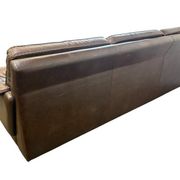 Canapé danois vintage en cuir brun 'Madsen & Schubell'