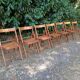 Vintage wooden folding chairs