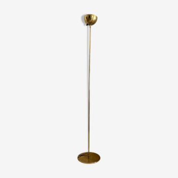 Modernist vintage floor lamp Saint Germain Lumière, Brass, France 1980