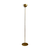 Lampadaire vintage moderniste Saint Germain Lumière, laiton, France 1980