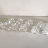 Porte couteaux teckels transparents