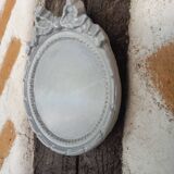 Pair of gray patinated plaster frames