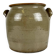 Old confit pot in stoneware, grey colour, 1900.