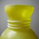 Murano baluster vase, yellow, frosted glass in Seguso style, vintage 1960.