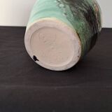 Vase vert bleuté
