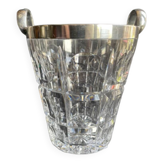 Crystal and 925 silver ice bucket – Gebrüder Deyhle