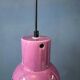 Suspension vintage en céramique rose violette West Germany