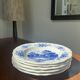 Deep plates Sarreguemines Romantic blue decor