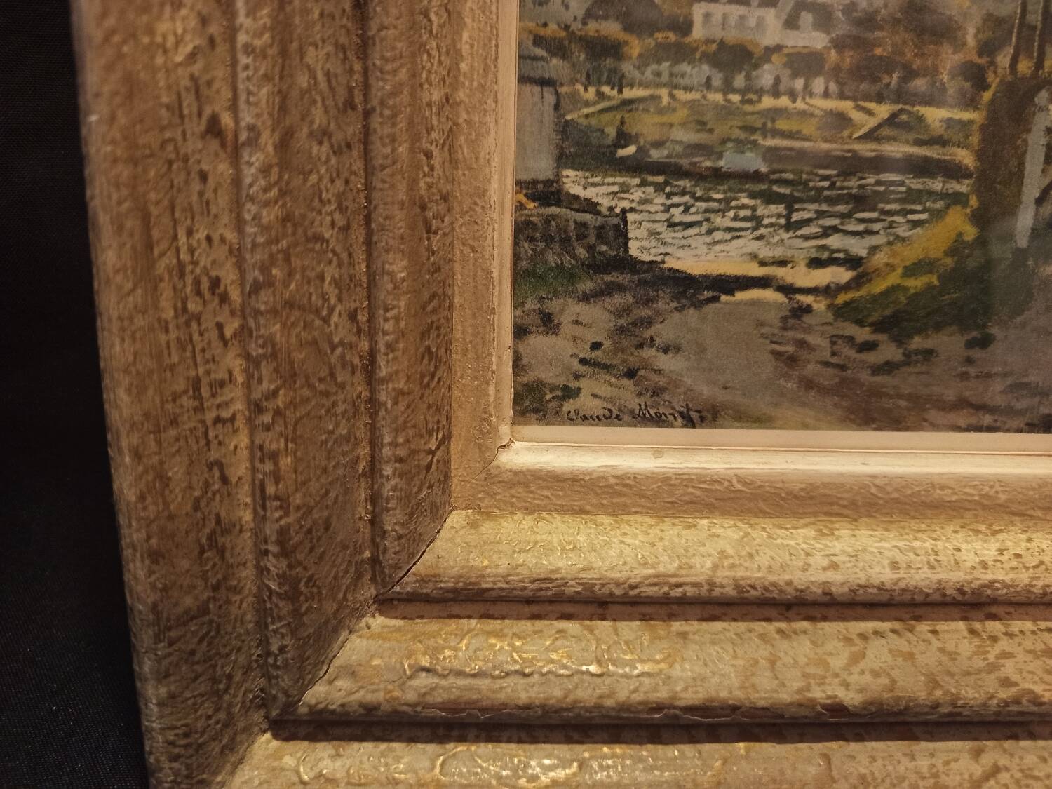 Framed Reproduction after Claude Monet – “Riverside Landscape”