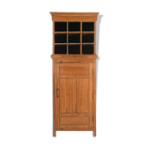 Cabinet with 9 lockers and 1 wooden closet