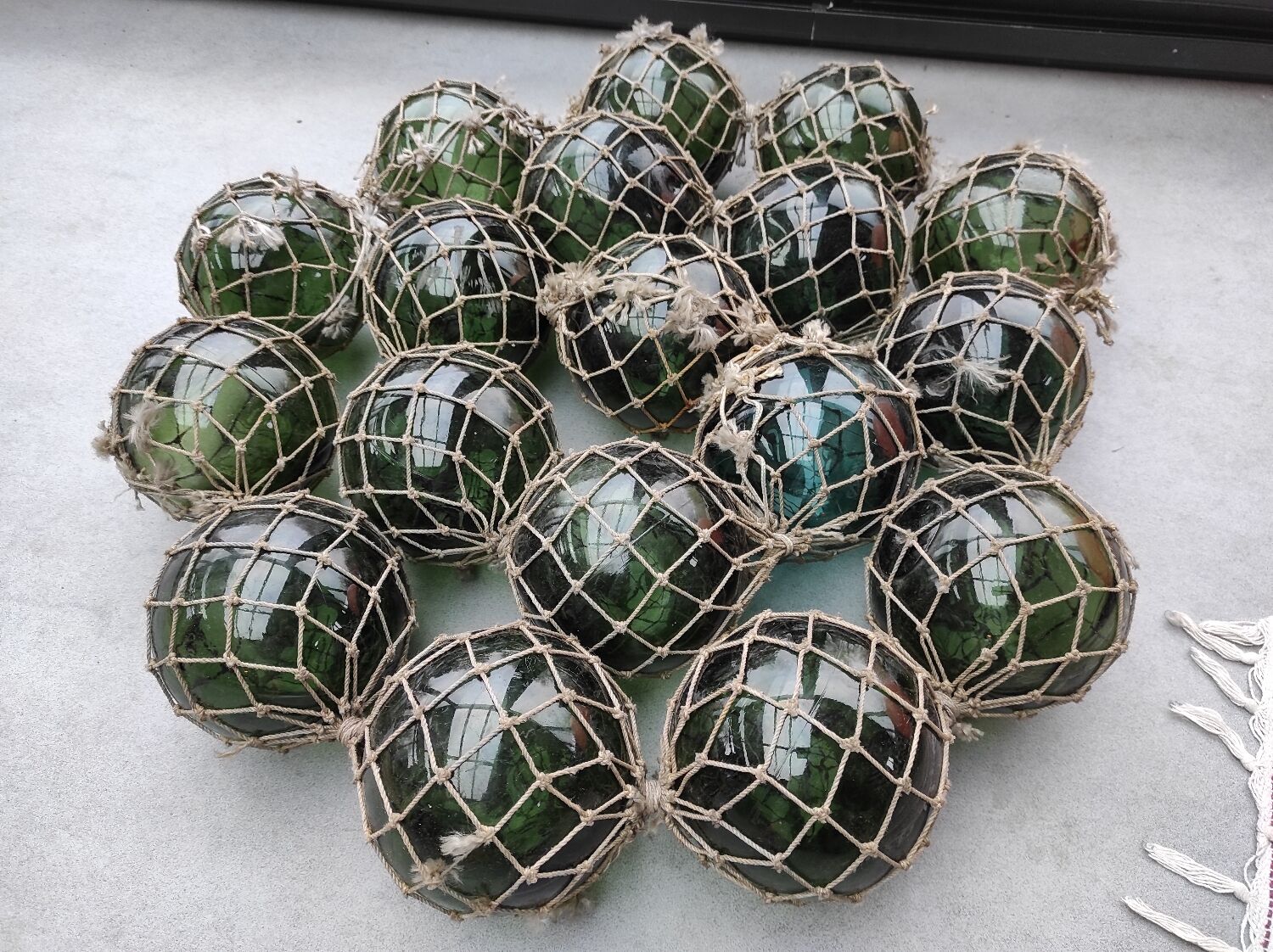 Fishermen's glass floats