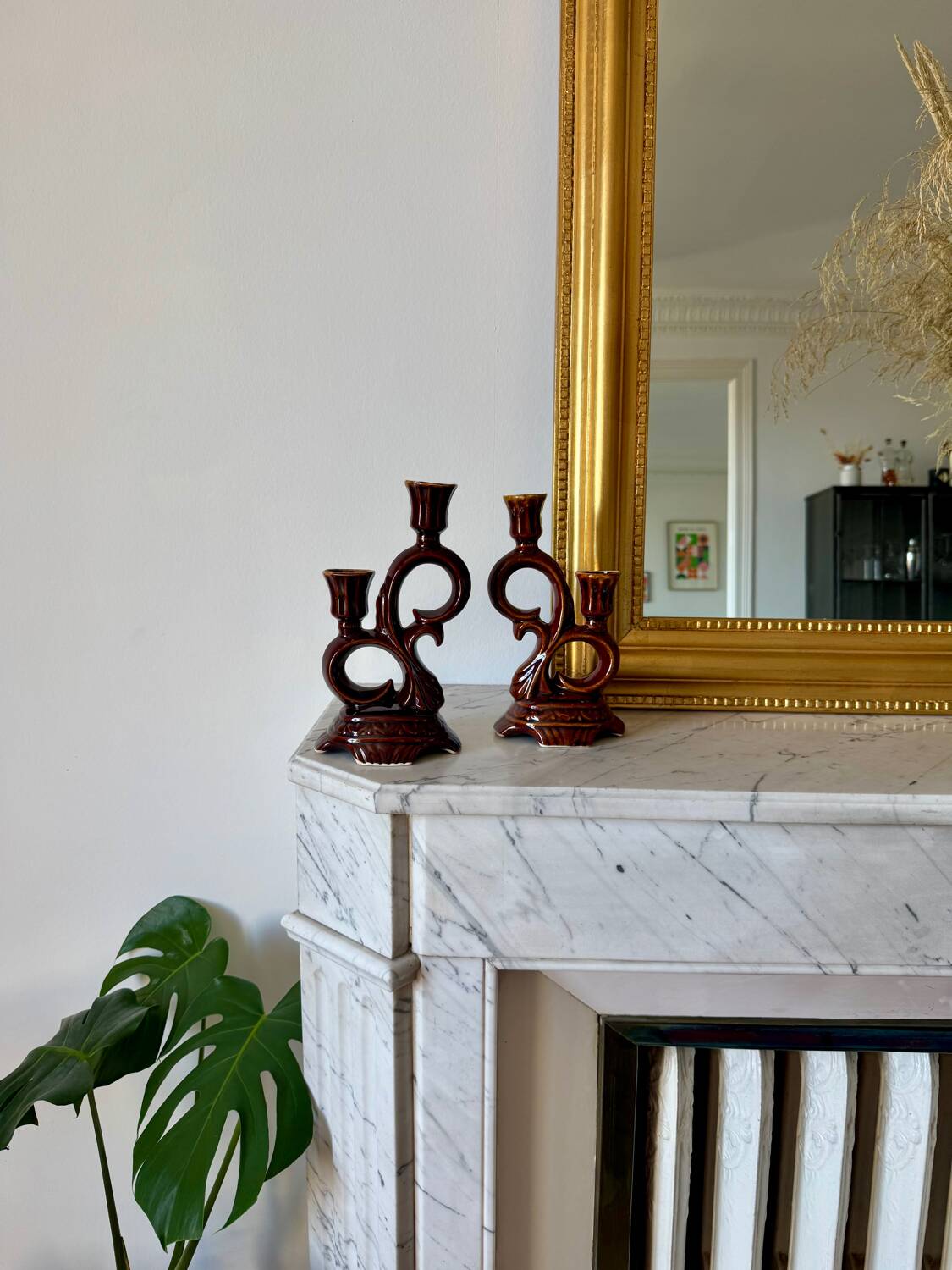 Ceramic candlesticks