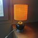 Pied de lampe boule vintage années 70