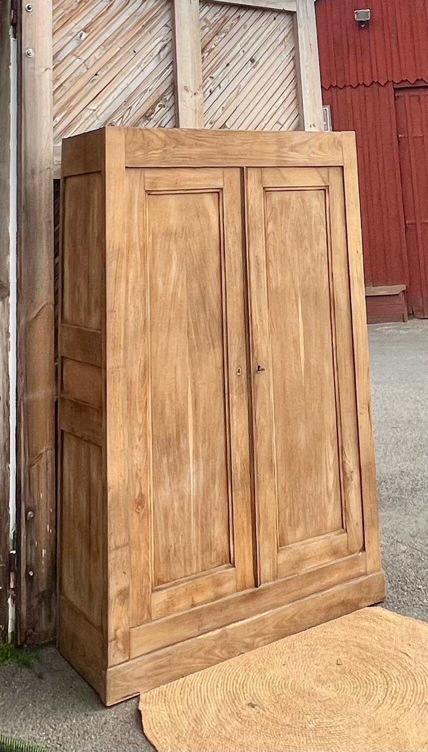 Antique wardrobe in a chic country style