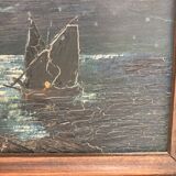 Ancient miniature painting Marine