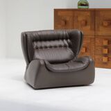 One-seat lounge sofa model pasha, manufactured in the 1970s by durlet, belgium.