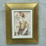 Erik Brandt, Swedish Modern Portrait, Oil on Panel, 1960s
