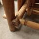 Cube bamboo armchair