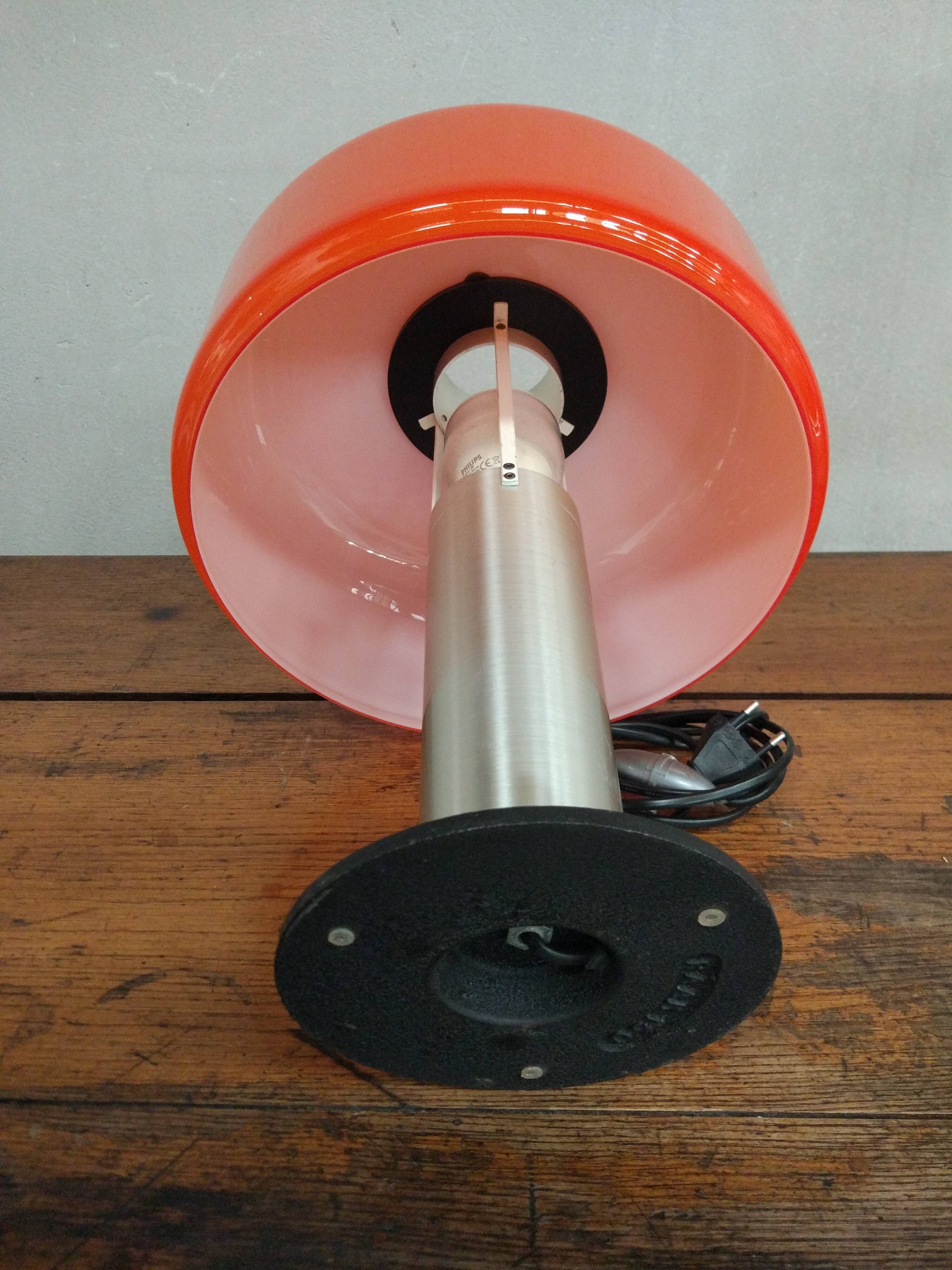 Lampe vintage 1970 orange