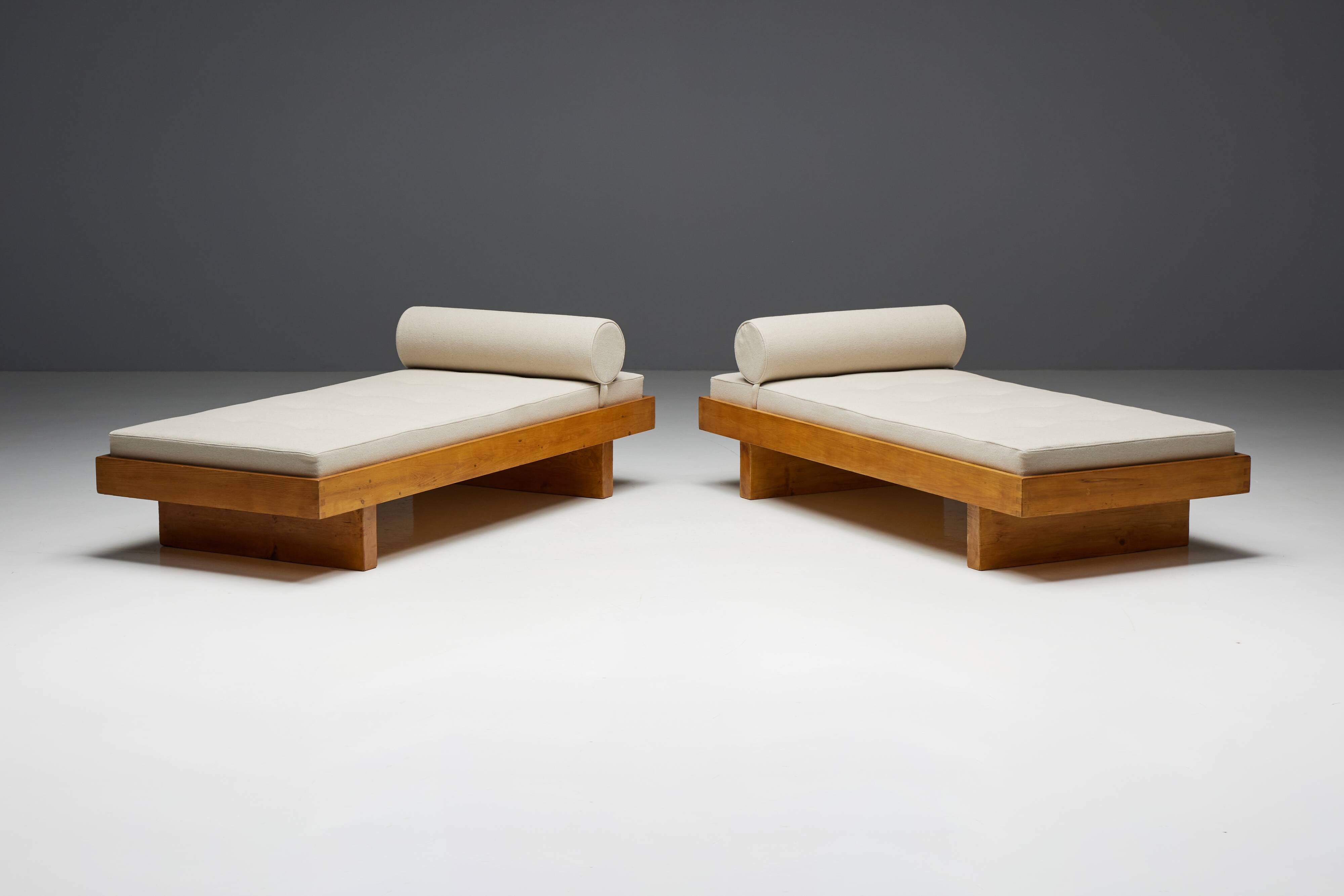 Daybed by Charlotte Perriand for Méribel Les Allues, France, 1960s