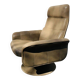 Vintage De Sede leather swivel chair, tulip base.