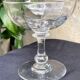 6 Champagne glasses in glass with Venetian ribs - XIXth