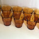 10 vintage Duralex water glasses
