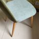Trio de chaises scandinaves en velours