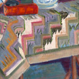 The reading table, oil on canvas