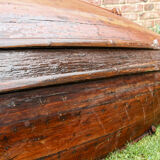 Ancient Picardy boat in solid wood