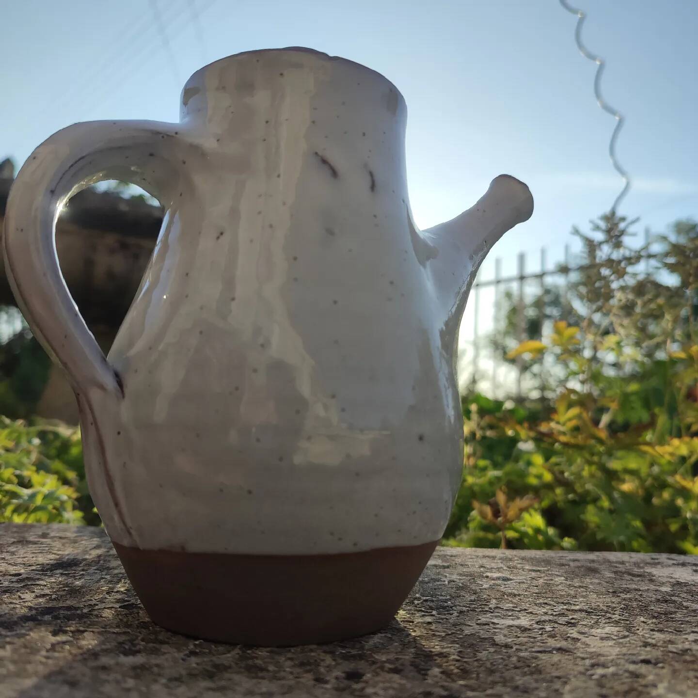 Roger Jacques teapot in Puisaye St Amand stoneware