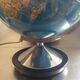 Vintage light world map of the 60s and 70s
