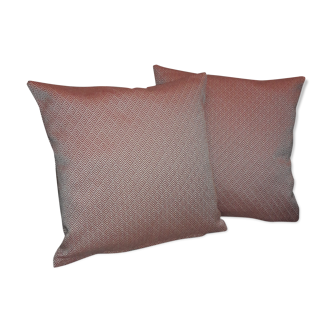 Pair of cushions with Ritual Lelièvre fabric
