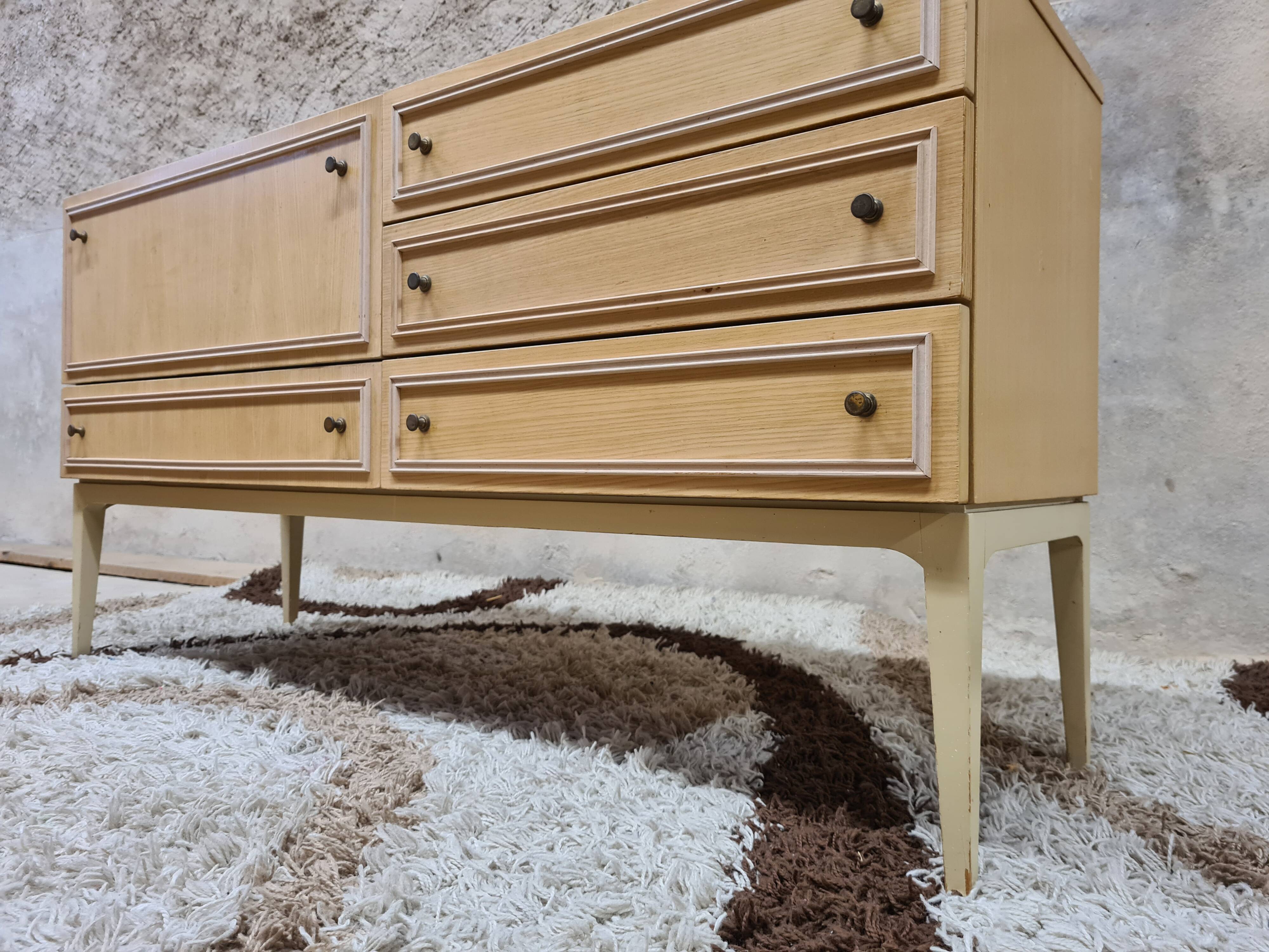 Sideboard 1 door 4 drawers vintage