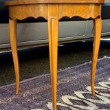 Art Deco gueridon in light burl – Louis XV inspiration