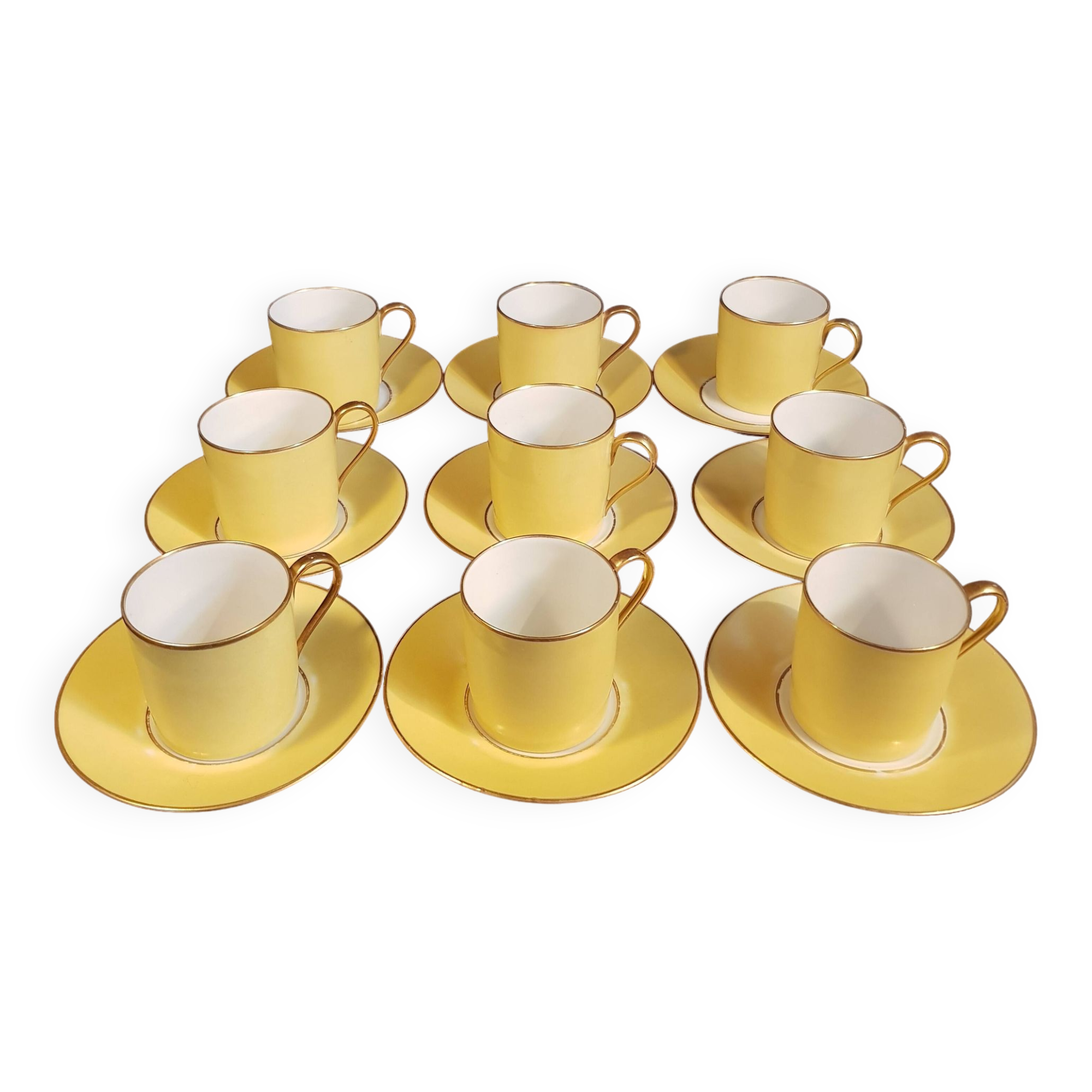 9 Limoges porcelain cups