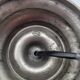 Pair of pewter lamp bases