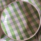 Set of 8 hollow plates in faience 60s