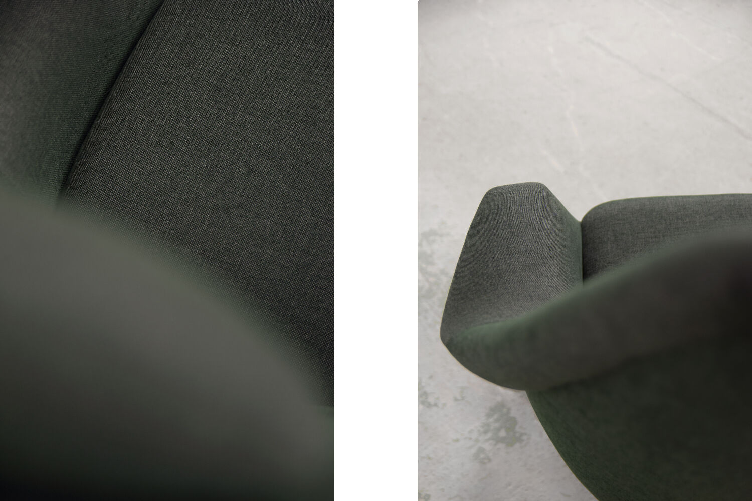 Vintage Scandinavian Mid-Century Modern Bottle Green Armchair, 1950s