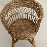 Children's rattan armchair – 1960s