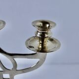 Paire Chandeliers laiton ancien Danemark 1930 Art-Déco