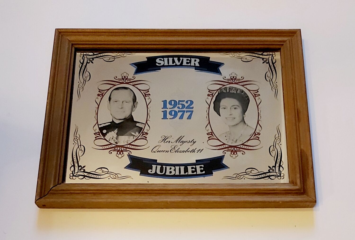 Queen Elizabeth II mirror frame